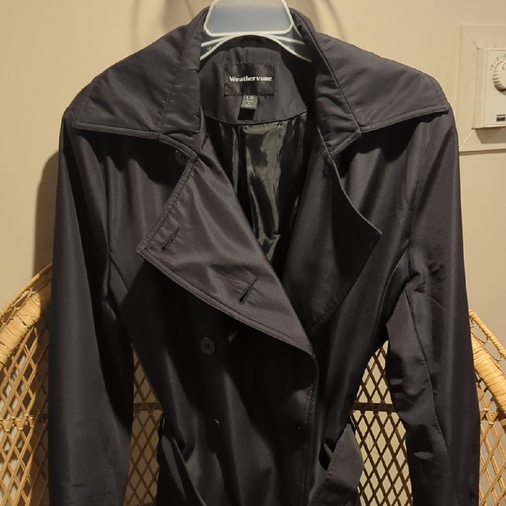 Black Women's Trenchcoat Jacket